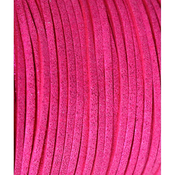 Orchid Faux Suede Leather Cord thong purple 3mm x 1.5mm choose length pink 